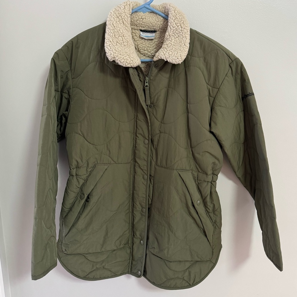 Columbia Olive Quilted Jacket